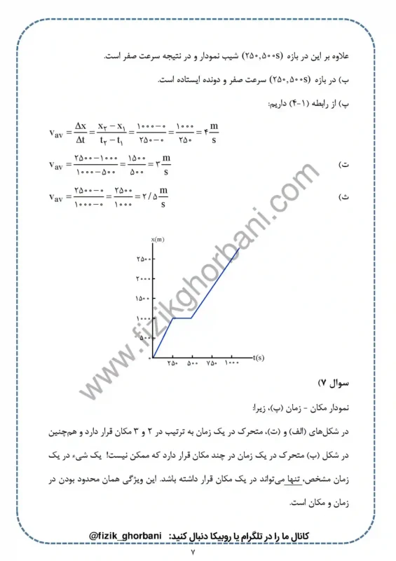 حل تمرینات فصل 1 فیزیک دوازدهم ریاضی (7)