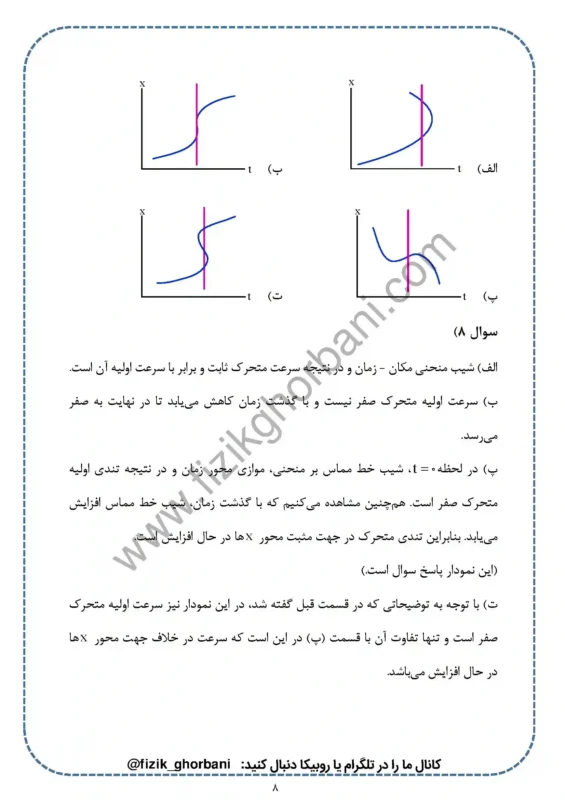 حل تمرینات فصل 1 فیزیک دوازدهم ریاضی (8)