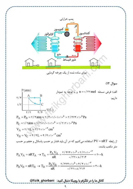 حل تمرینات فصل 5 فیزیک دهم (9)
